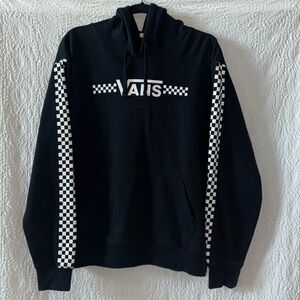 VANS Classic Checkered Graphic Print Long Sleeve Hoodie